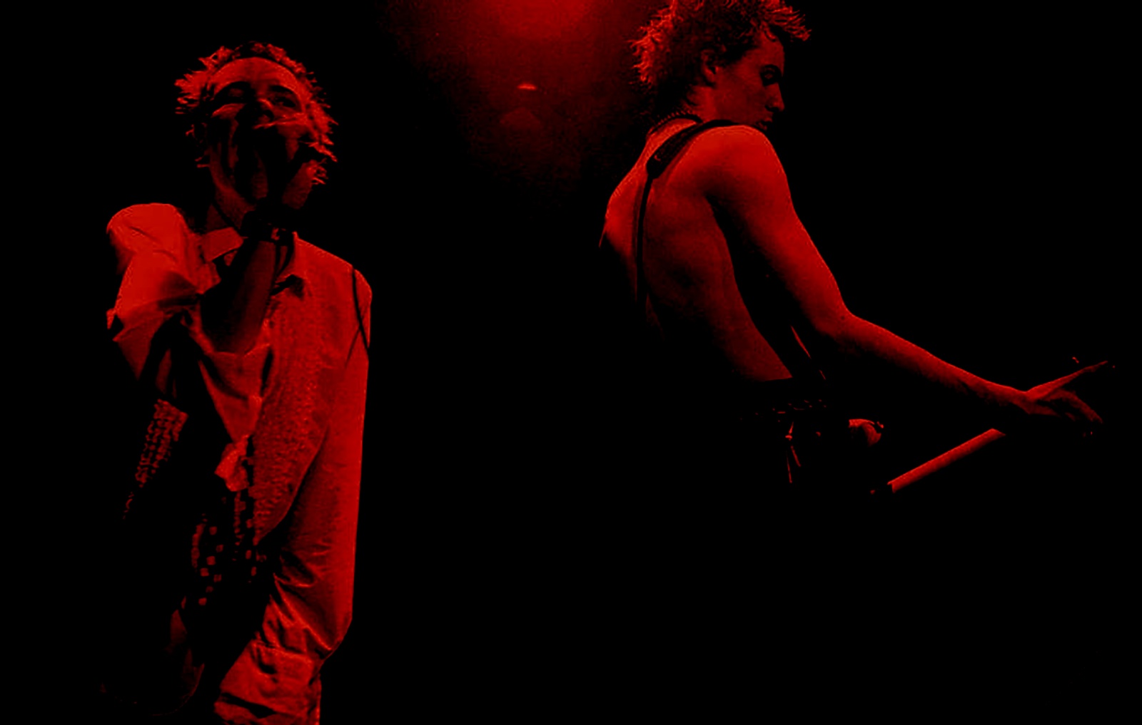 Johnny and Sid in Red 